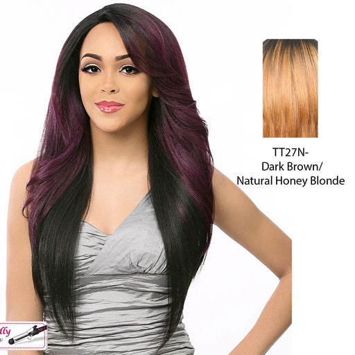Swiss Lace Front Wig Swiss Lace Mujica,Two Tone Off Black + Strawberry Blonde
