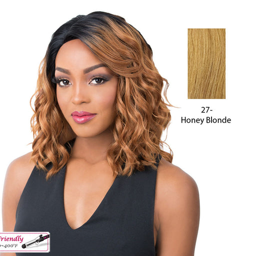 Soft & Silky Synthetic Swiss Lace Front Wig Oligo,Strawberry Blonde