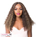 Lace Front Iron Friendiy Synthetic Swiss Lace Rhinestone Wig,Streaked Blend Of Medium Brown, Strawberry Blonde, And Light Auburn