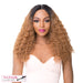 Lace Front Iron Friendiy Synthetic Swiss Lace Rhinestone Wig,Dark Brown Roots With Light Auburn
