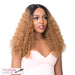 Lace Front Iron Friendiy Synthetic Swiss Lace Rhinestone Wig,Dark Brown Roots With Light Auburn
