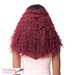Lace Front Iron Friendiy Synthetic Swiss Lace Rhinestone Wig,Two Tone Off Black + Burgundy