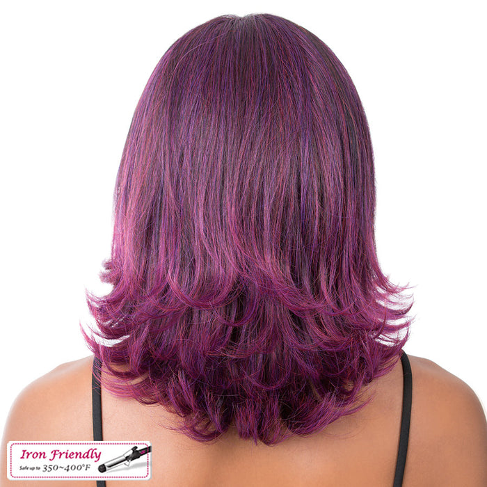 Synthetic Deep Center Parting Swiss Lace Front Wig_ Swiss Lace Serafina,Tp1B/Sangria