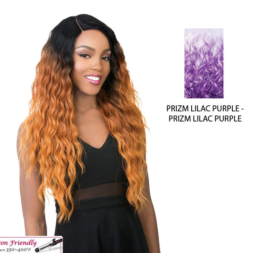 Soft & Silky Synthetic Swiss Lace Front Wig Sun Dance-2,Prizm Lilac Purple
