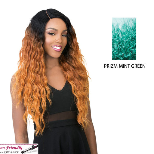 Soft & Silky Synthetic Swiss Lace Front Wig  Sun Dance-2,Prizm Mint Green