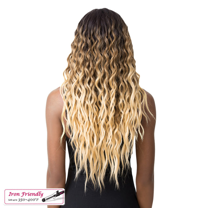 Swiss Lace Sunflower Lace Front & Lace Part Synthetic Wig,3Ntt Caramel