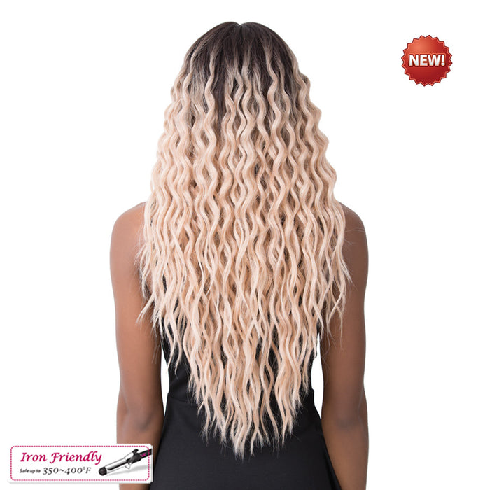Swiss Lace Sunflower Lace Front & Lace Part Synthetic Wig,Ntt Almond Eggnog