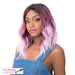 Synthetic Hair Lace Front Wig Swiss Lace Deep Part_ Sun Kiss,3Ntt Blackberry Pink