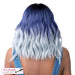 Synthetic Hair Lace Front Wig Swiss Lace Deep Part_ Sun Kiss,3Ntt Denim Blue