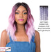 Synthetic Hair Lace Front Wig Swiss Lace Deep Part_ Sun Kiss,3Ntt Taro Bubble Tea