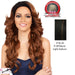 Synthetic Hair Lace Front Wig Swiss Lace_ Symphony,Off Black Base With Light Auburn Highlights