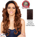 Synthetic Hair Lace Front Wig Swiss Lace_ Symphony,Deep Wine Roots With Dark Violet