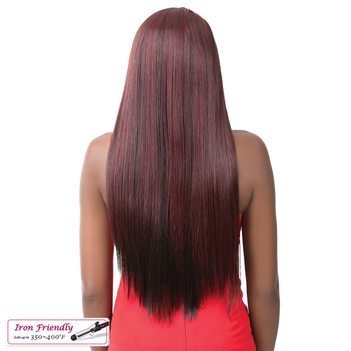 Synthetic T-Braided Part Lace Front Wig - Candela,Dark Wine