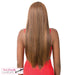 Synthetic T-Braided Part Lace Front Wig - Candela,Streaked Blend Of Medium Brown, Strawberry Blonde, And Light Auburn