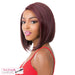 Synthetic Swiss Lace Front Wig Swiss Lace T Braided Part Malibu,Dark Wine