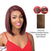 Synthetic Swiss Lace Front Wig Swiss Lace T Braided Part Malibu,Streaked Blend Of Medium Brown, Strawberry Blonde, And Light Auburn