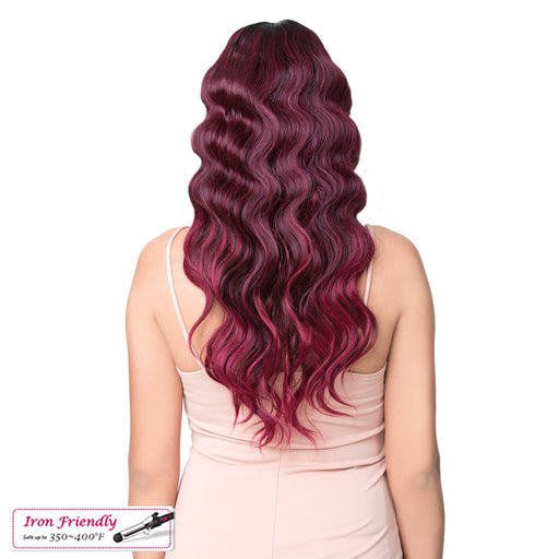Synthetic Swiss Lace Front Wig - Venus,3Ntt Berry Wine
