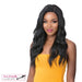 Synthetic 2 Way Lace Part Wig - Vixen Top Nova,Off Black