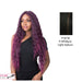 Swiss Lace Cascade Lace Front & Lace Part Synthetic Wig,Off Black Base With Light Auburn Highlights