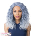 Swiss Lace Marina Lace Front & Lace Part Synthetic Wig,Tp Blue/White