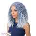Swiss Lace Marina Lace Front & Lace Part Synthetic Wig,Tp Blue/White