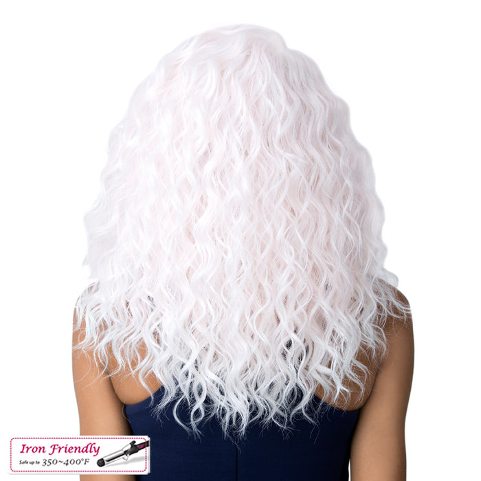 Swiss Lace Marina Lace Front & Lace Part Synthetic Wig,Tp Ice Pink