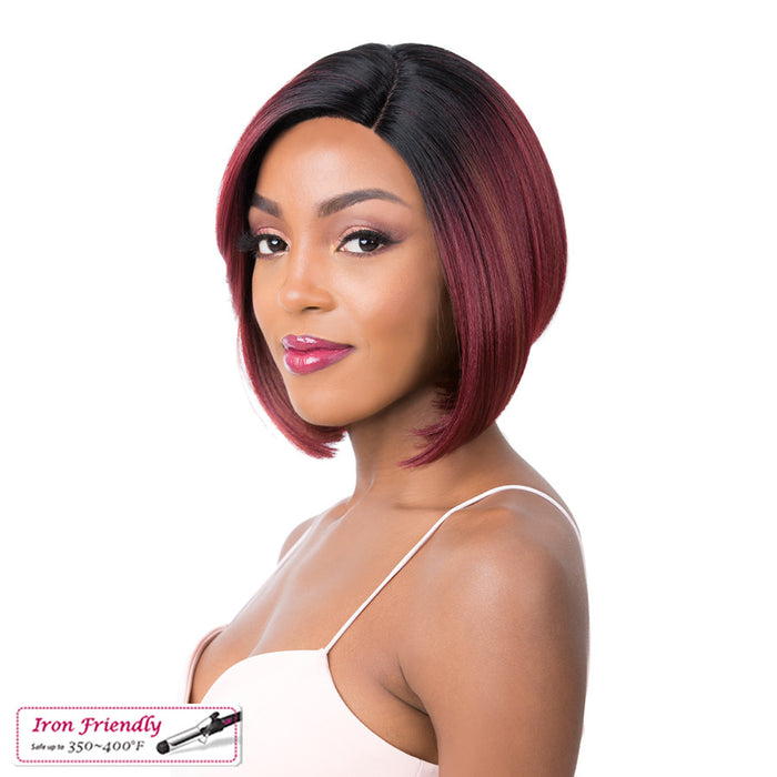 Synthetic Hair Lace Front Wig Swiss Lace Zody,Tsm350Burg