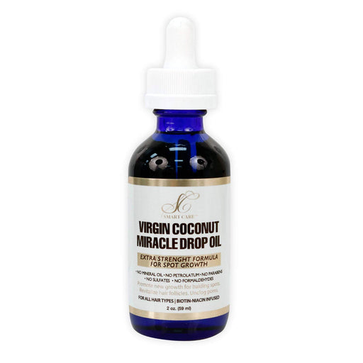 Smart Care Virgin Coconut Miracle Drop Oil [Extra Strength Formula for Spot Growth] 2 Oz.