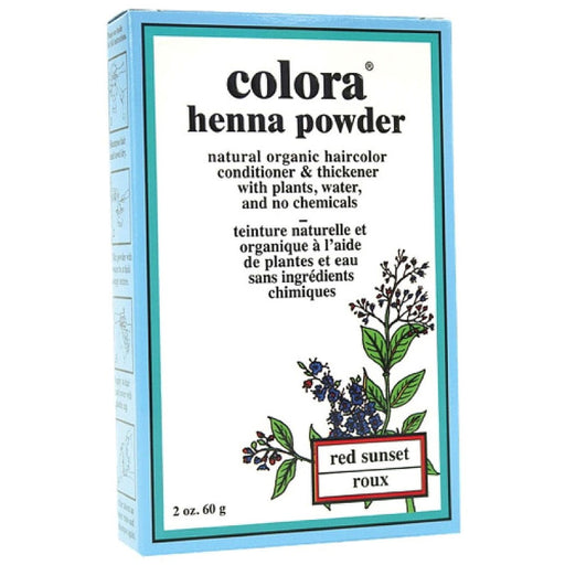 Colora Henna Powder Hair Color Red Sunset, 2 Oz