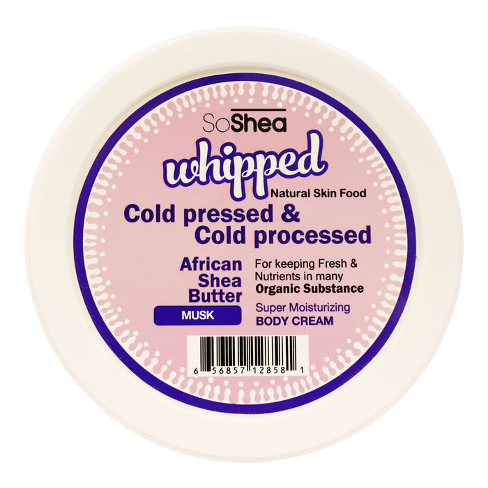 SoShea Whipped Shea Butter Body Cream Musk 13.5 Oz.