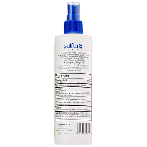 Sulfur 8 Fresh Oil Sheen Moisturizing Spray, 12 Fl Oz