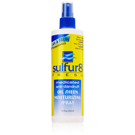 Sulfur 8 Fresh Oil Sheen Moisturizing Spray, 12 Fl Oz