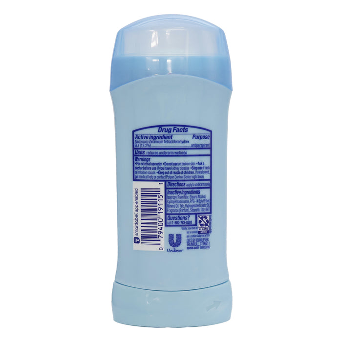 Suave 24 Hour Protection Anti Perspirant Deodorant Invisible Solid Everlasting Sunshine, 2.6 Oz