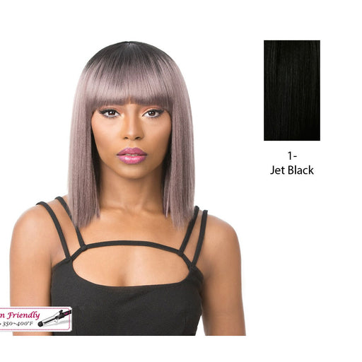 Real Hair Line Part Iron Friendly Wig - Sugar Song,Black