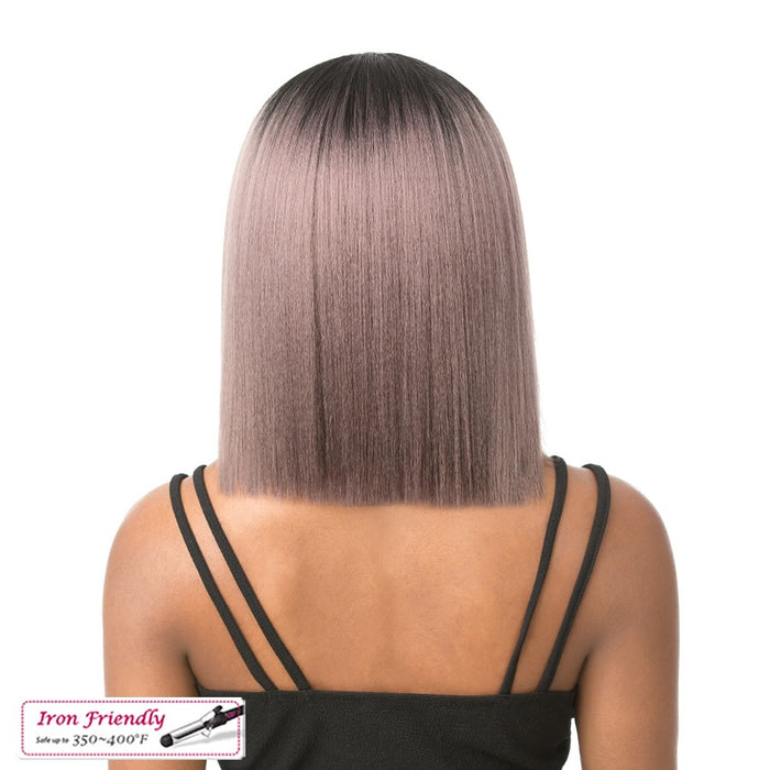 Real Hair Line Part Iron Friendly Wig - Sugar Song,Heather Grey