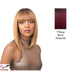 Real Hair Line Part Iron Friendly Wig - Summer Rain,Black Roots With Burgundy