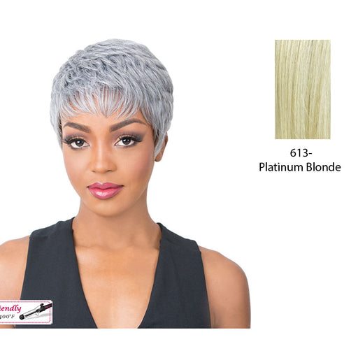Synthetic 2020 Wig - Super Cute,Platinum Blonde