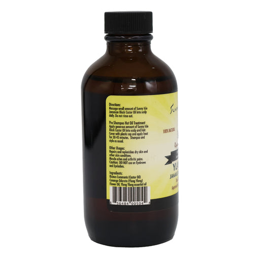 Sunny Isle Ylang Ylang Jamaican Black Castor Oil, 4 Oz