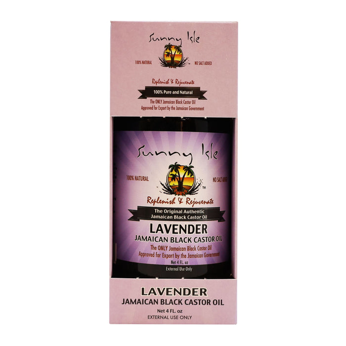 Sunny Isle Lavender Jamaican Black Castor Oil 4 Oz.
