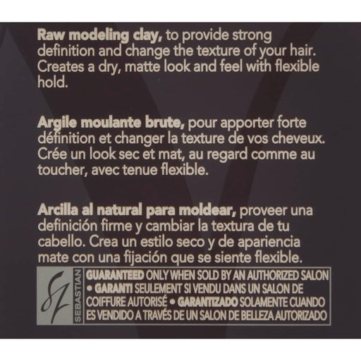 Sebastian Craft Clay, Remoldable Texturizing Hair Clay, 1.7 oz