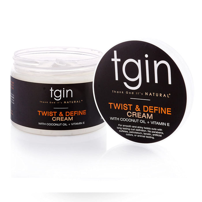 Tgin Twist & Define Cream With Coconut Oil Vitamin E 12Oz