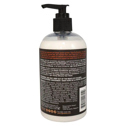 Tgin Quench 3 In 1 Co Wash Conditioner and Detangler, 13 Oz.