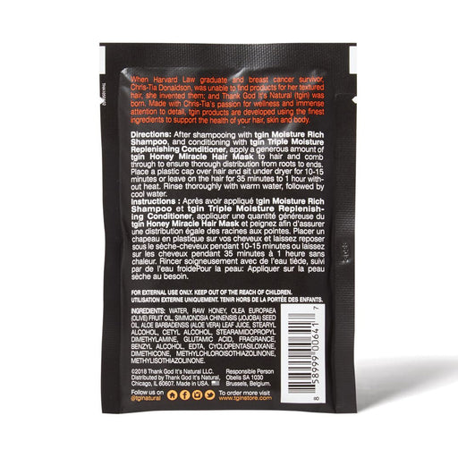 Tgin Honey Miracle Hair Mask, 1.75 Oz