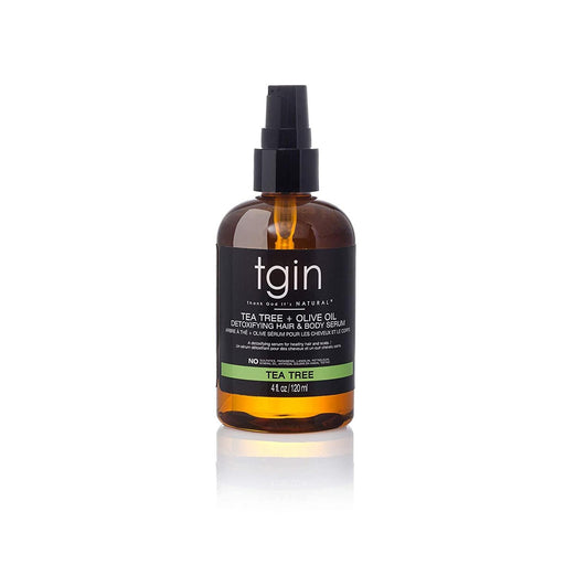 Tgin Tea Tree Olive Oil Detoxifying Hair & Body Serum 4Oz