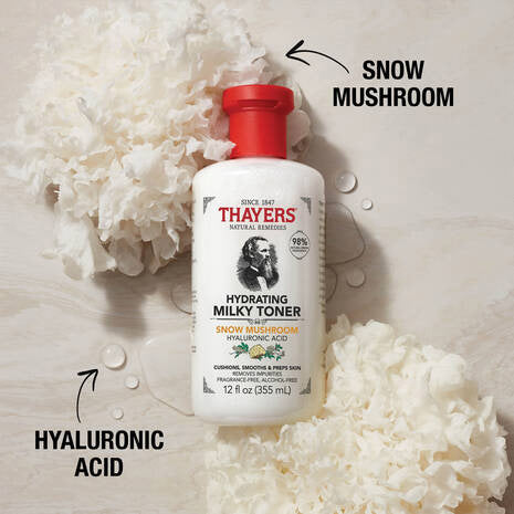 Thayers Hydrating Milky Skin Cleanser, Snow Mushroom, 8 Oz