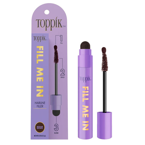 Toppik Fill Me in Medium Brown Hair Building Fibers, 0.17 Oz