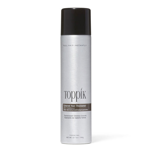 Toppik Hair Thickener, Colored, Medium Brown, Dry Formula 5.1 Oz