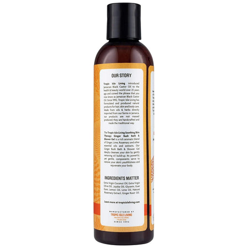 Tropic Isle Living Bush Bath & Shower Gel With Ginger 8 Oz
