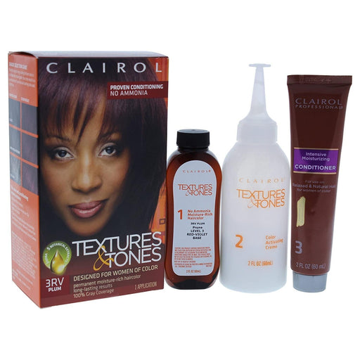 Textures & Tones Permanent Moisture Rich Haircolor, 3RV Plum