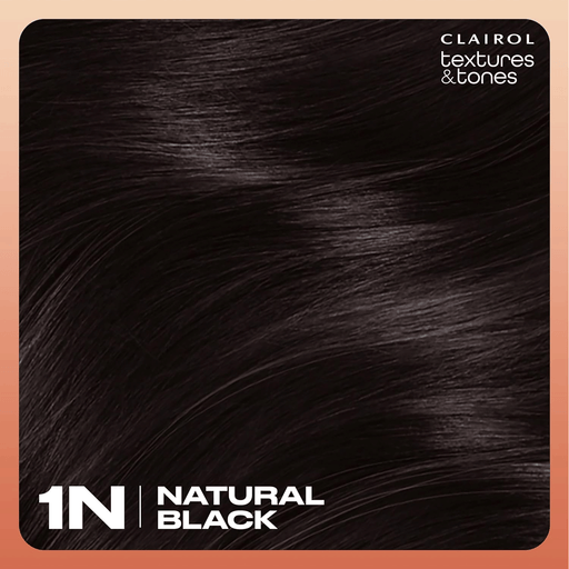 Texture Tones Permanent Hair Color,Natural Black,1N